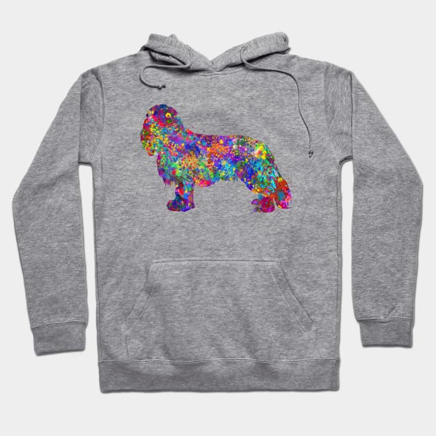 Cavalier King Charles Spaniel dog watercolor Hoodie by Yahya Art